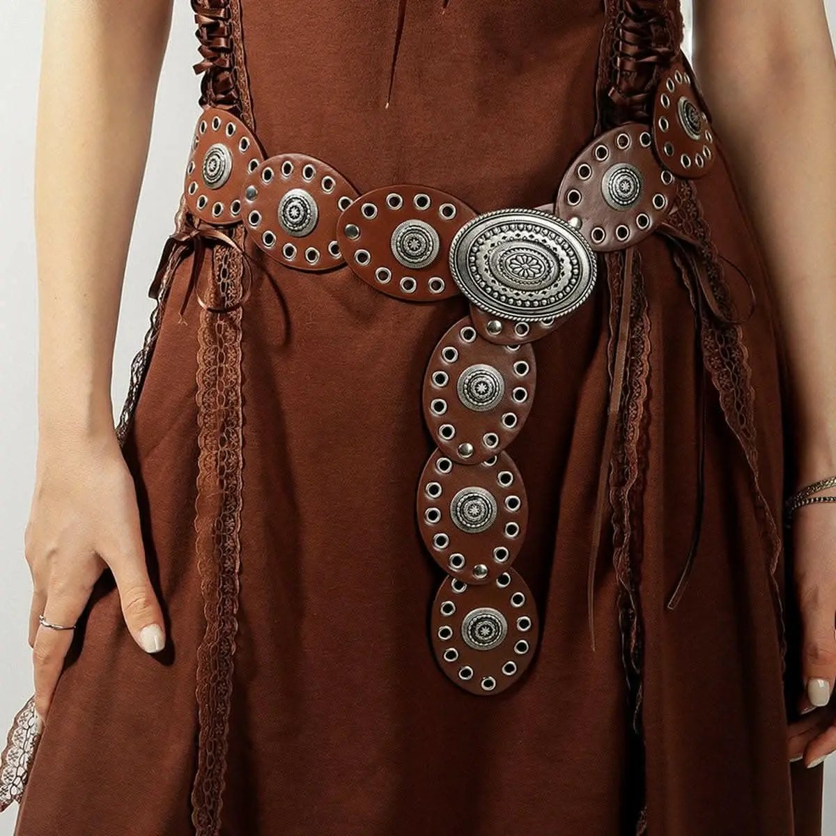 Stylish Oval Buckle Belt - 24.4" - Love Salve